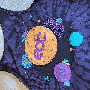 Purple and Black Tie-Dye EDC Tank Top